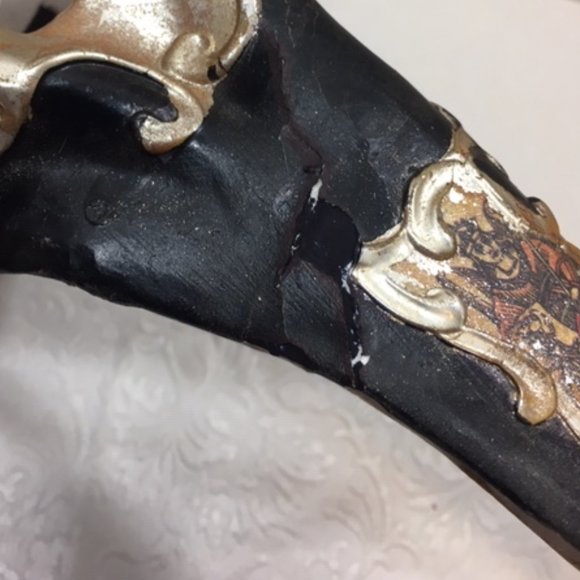 Unique Carnival Venetian Mask Doctor of The Plague w/Gold Embellishment & Pics - Picture 14 of 16